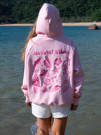 Sweat à capuche brodé aux Vibes côtières