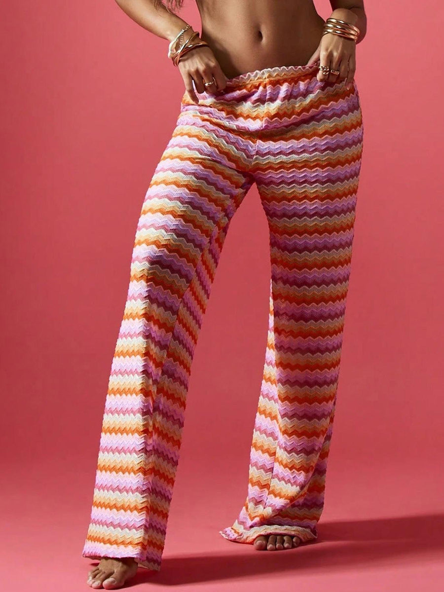 Summer Coastal Strip Pants